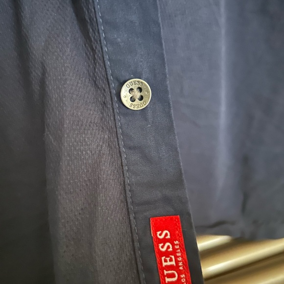 Guess Black Casual Button Down Shirt - Picture 3 of 8